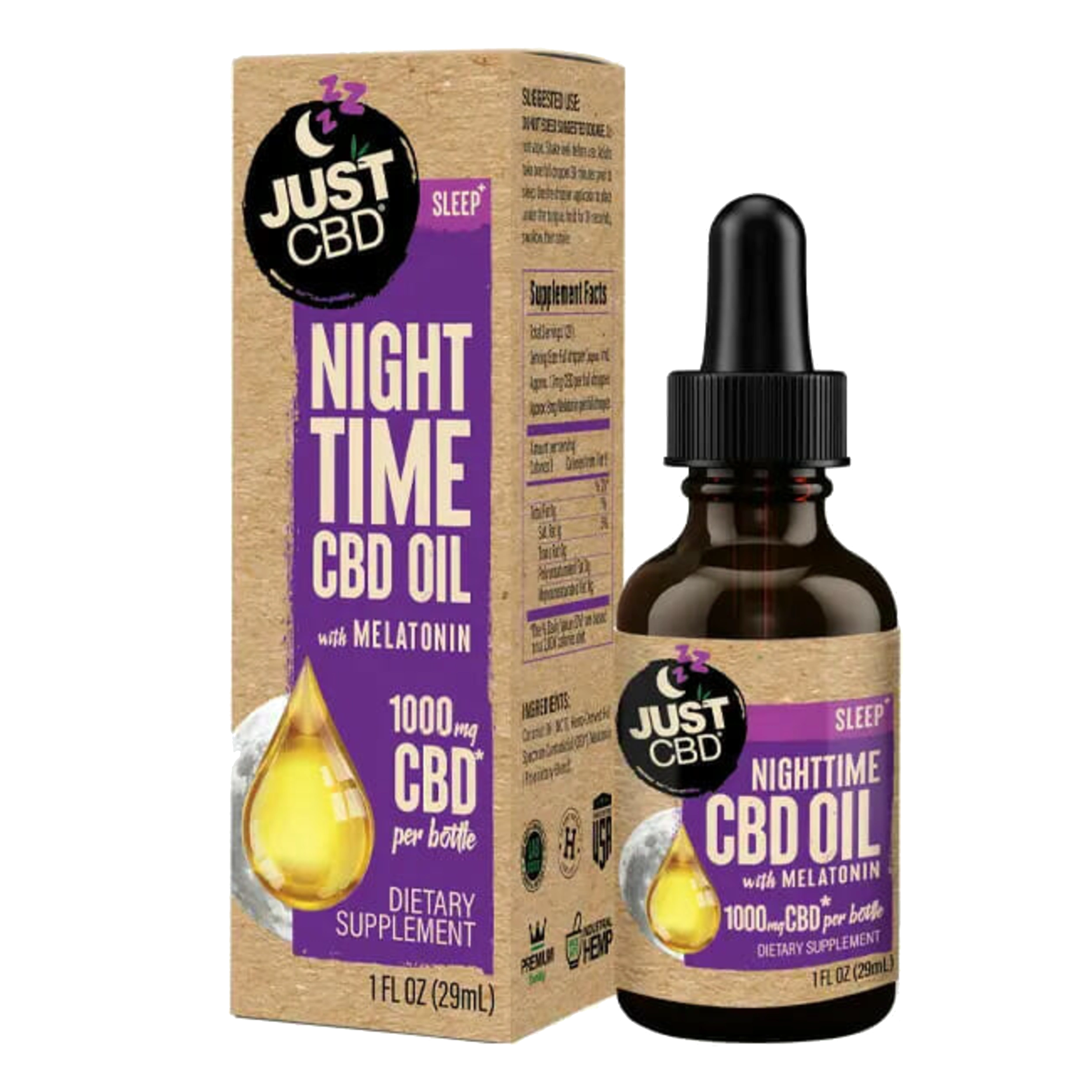 JustCBD Night Time Full Spectrum CBD Oil Tincture