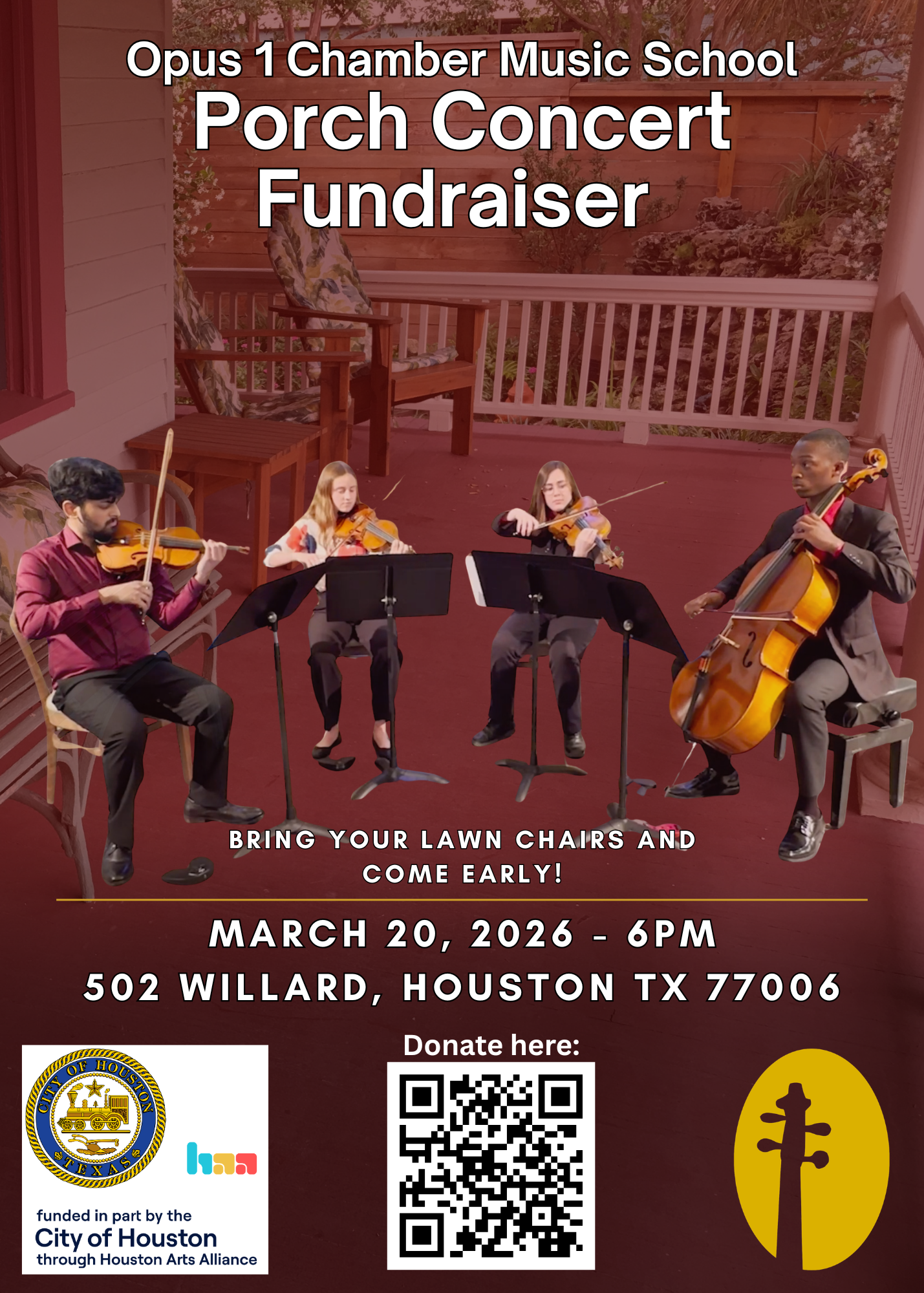 Opus 1 Fundraiser Porch Concert
