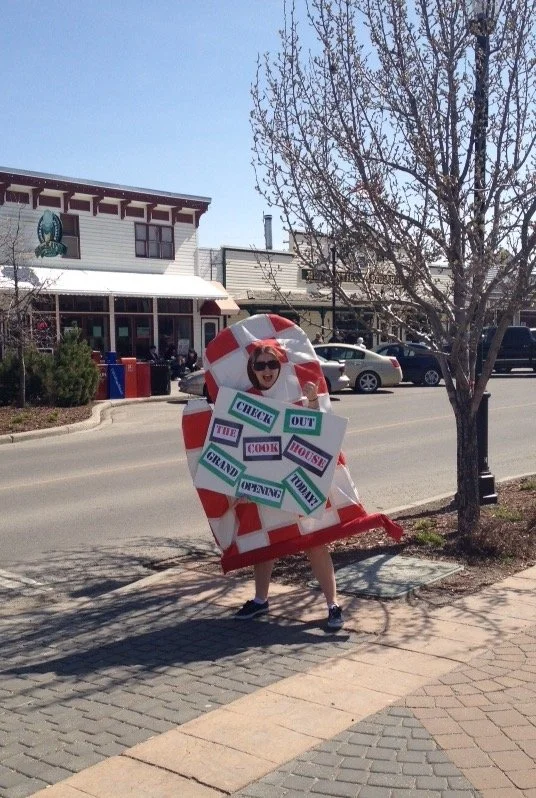 one of Karly's pre-law gigs