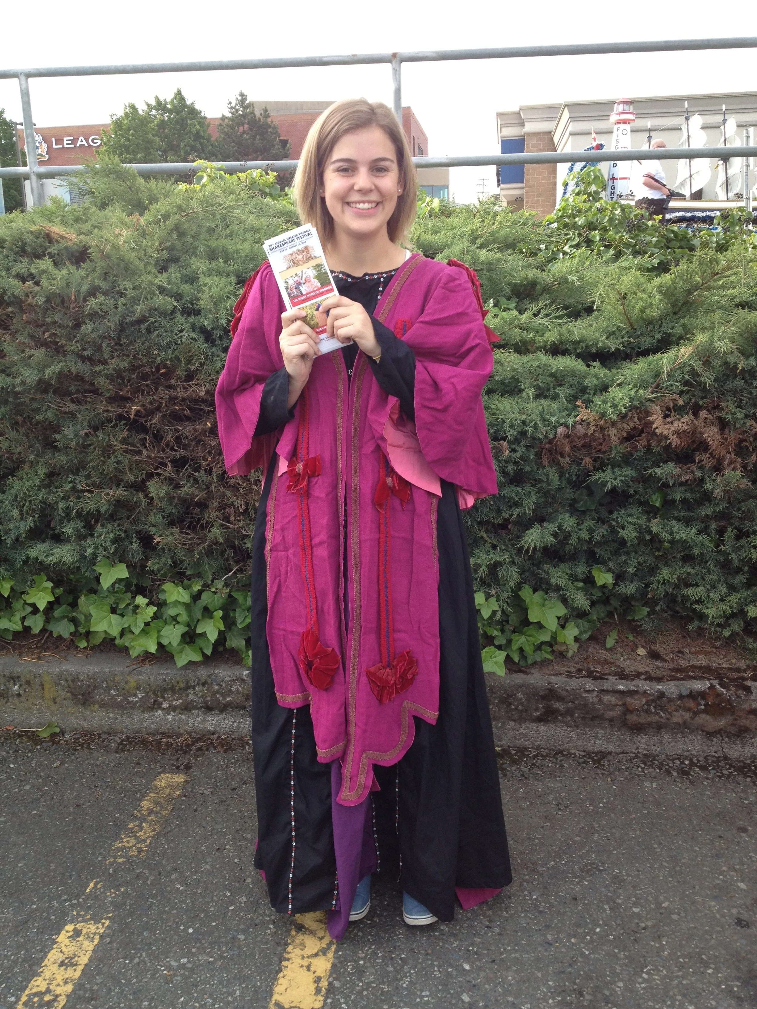 selling tickets for the Greater Victoria Shakespeare Festival