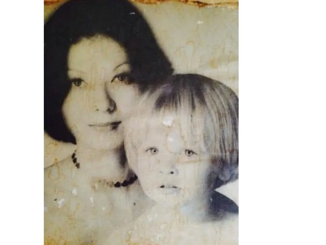 Judy and her son, almost 2