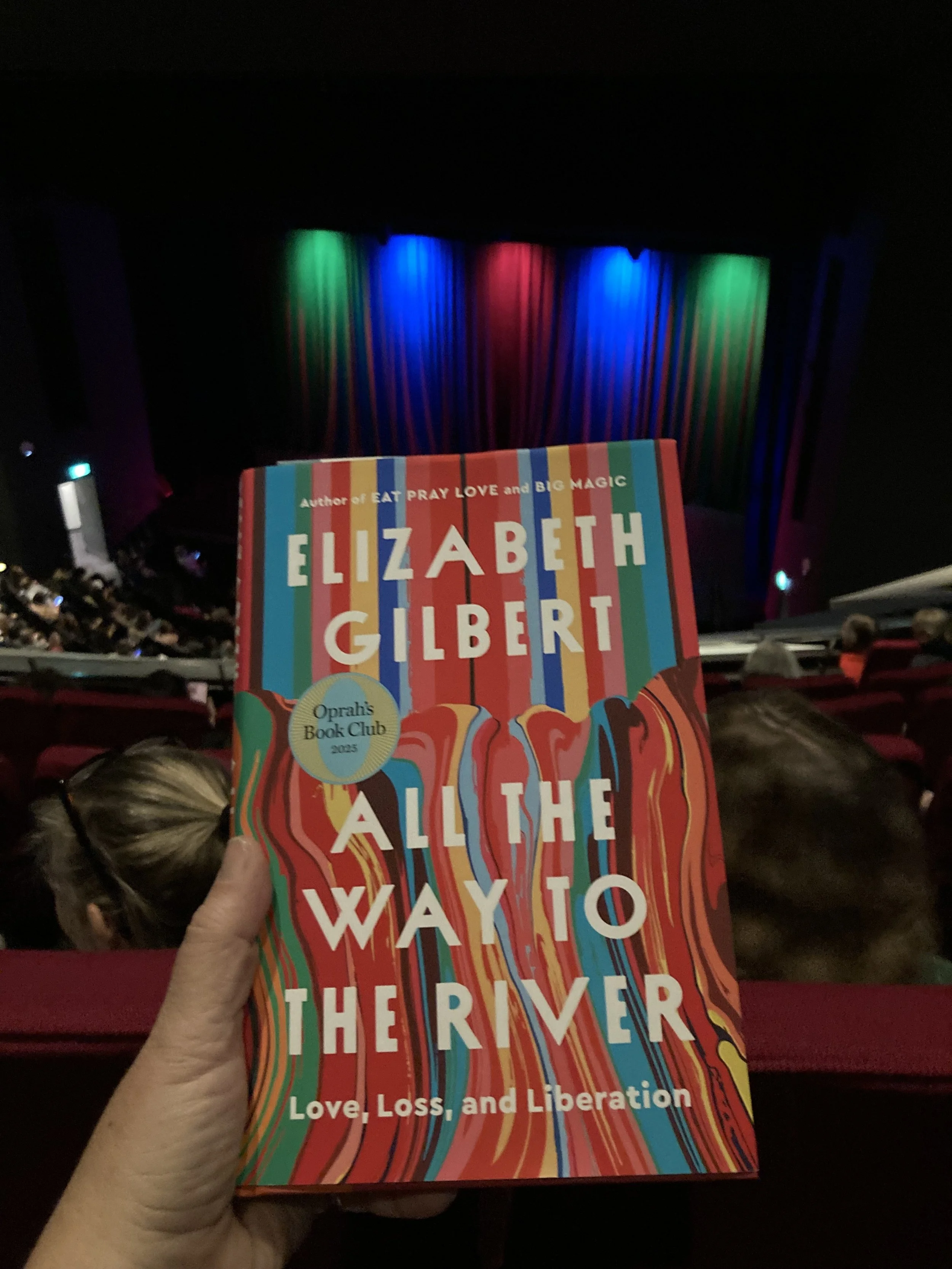 pulling the book out before the show