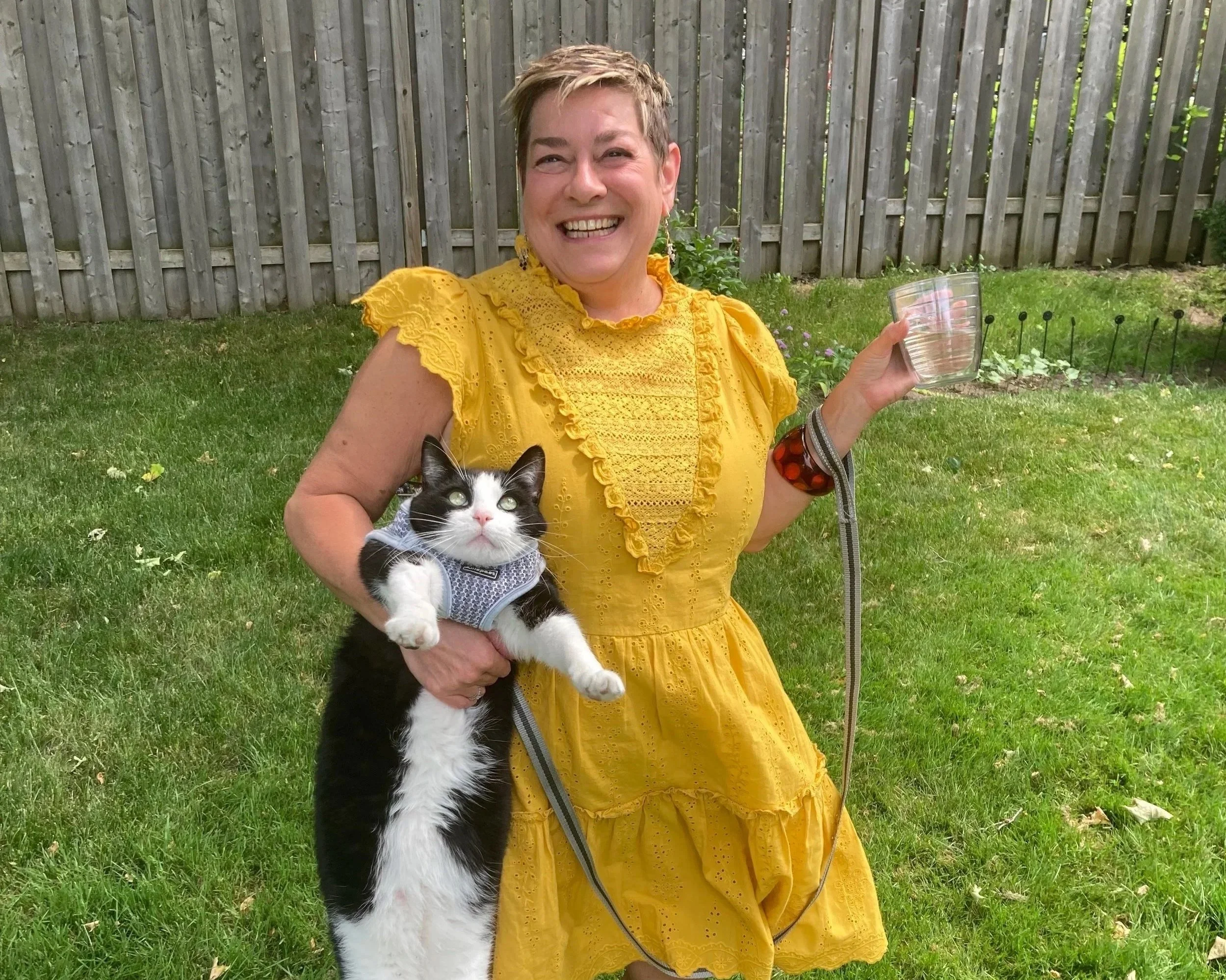 Sidney is her latest feline companion