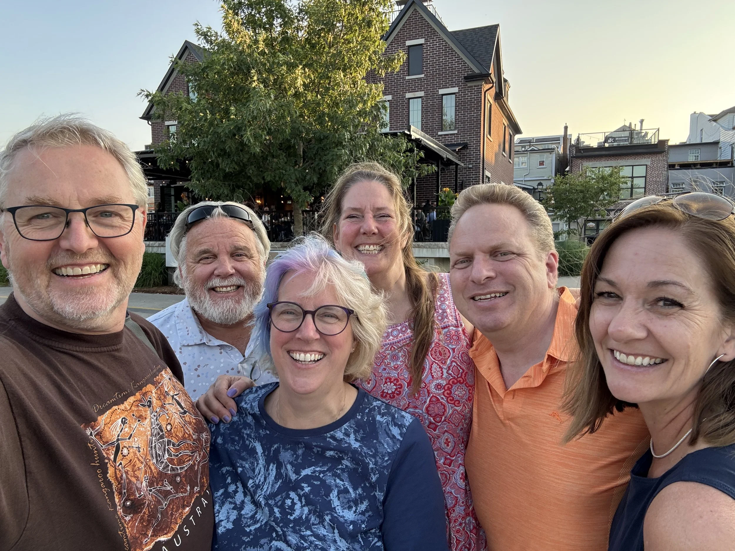 With David and the gang