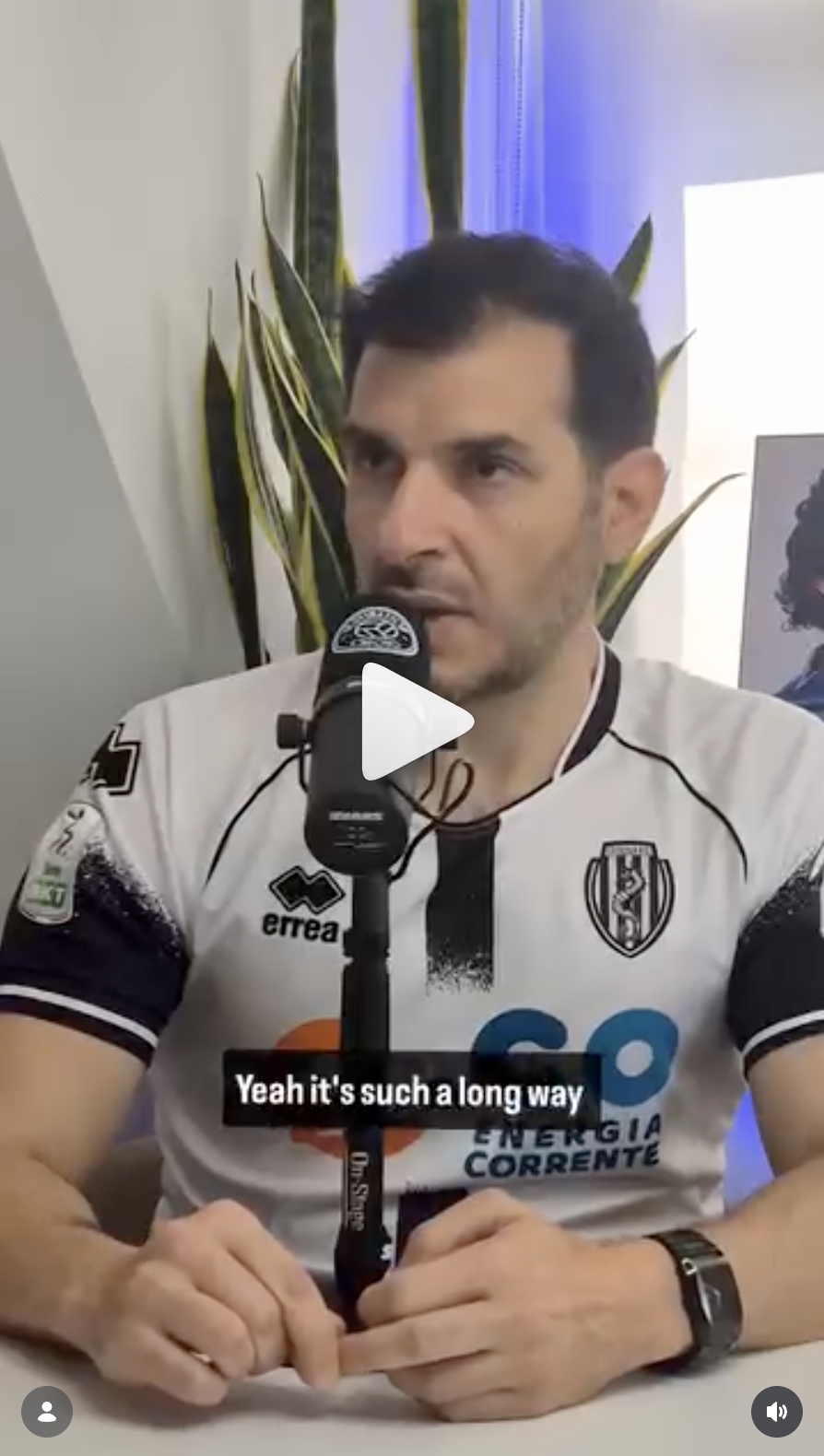Sports events and comments (Italian football in English)
