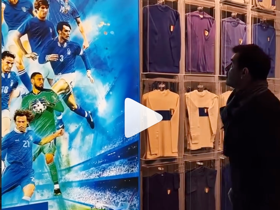 Sports Tourism, David Ferrini at Coverciano's Italian Football Museum