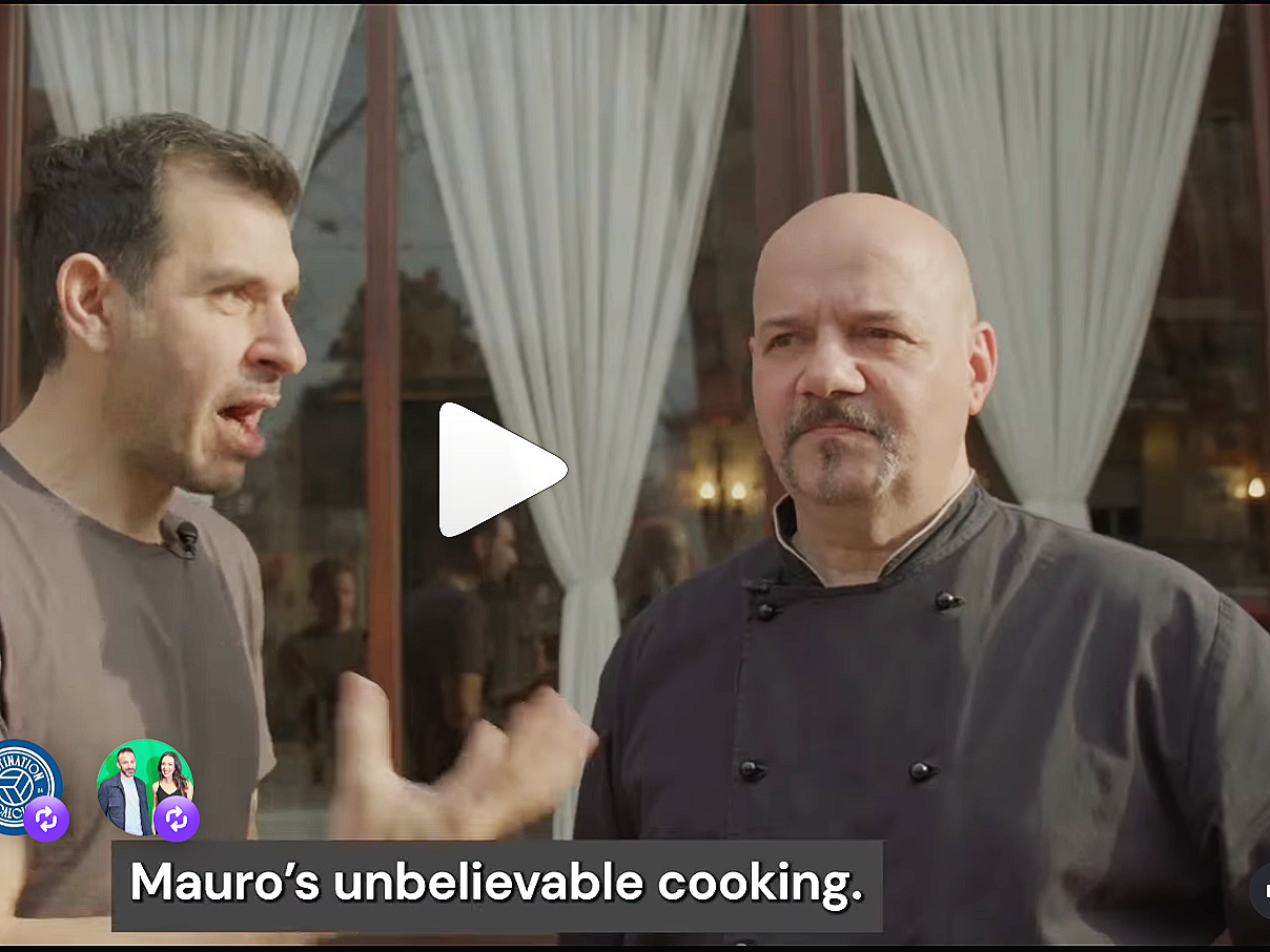 Food, on location, original content, Turin Italy