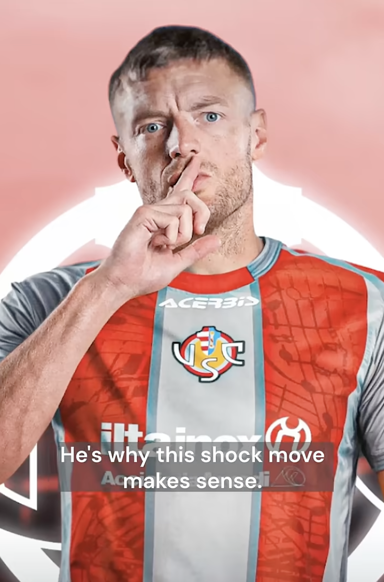 Football report featured on ITV's The Vardy's 2026 (David Ferrini in English)