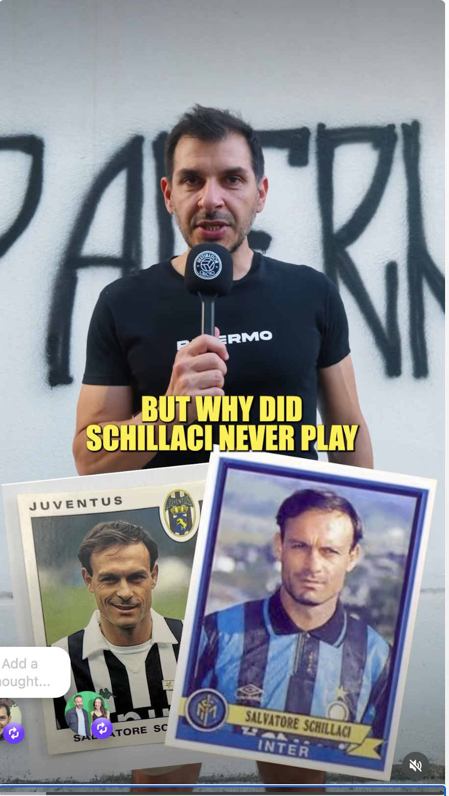 Why did Salvatore Schillaci never play for hometown club Palermo?