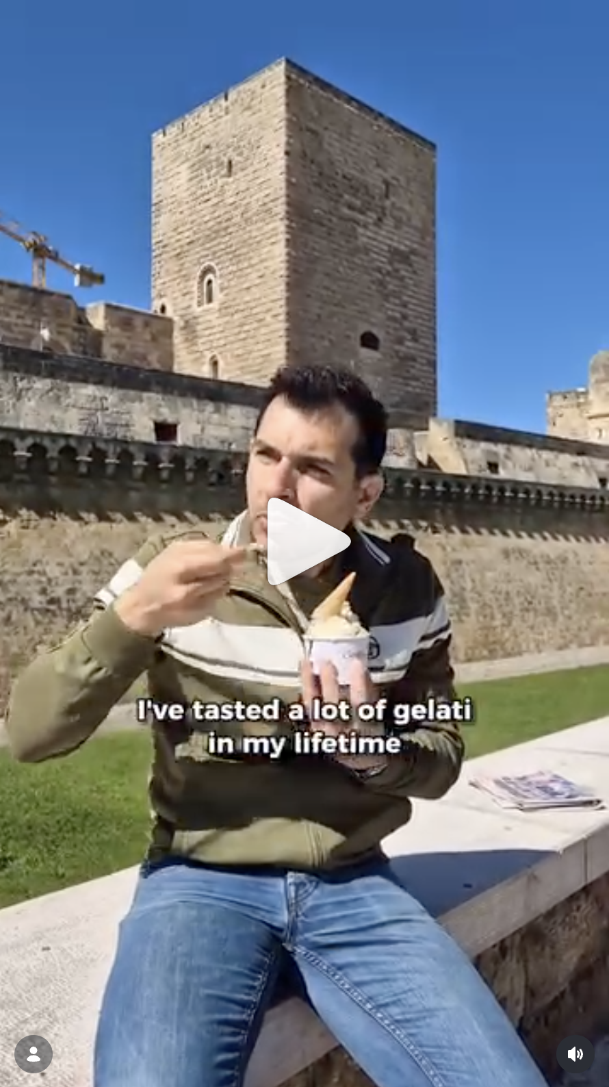 Food ratings, on location (Bari) in English