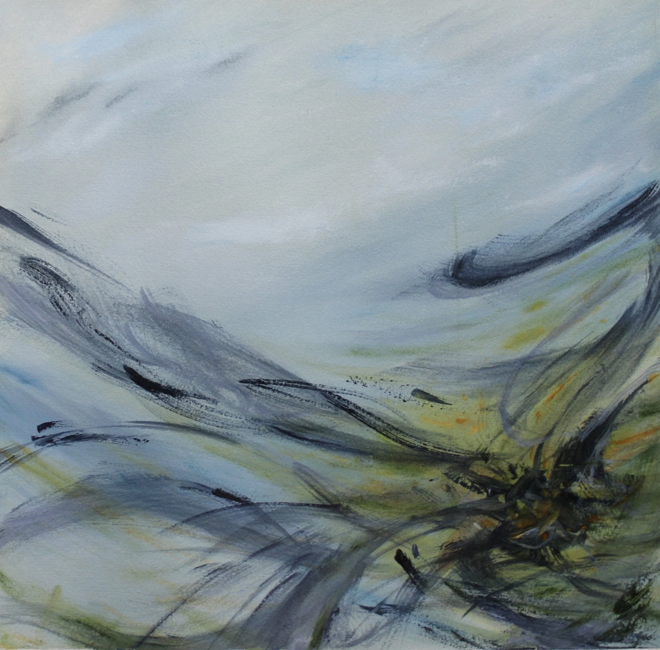 Dancing with Daffodils
Oil on Huile paper
16 x 16