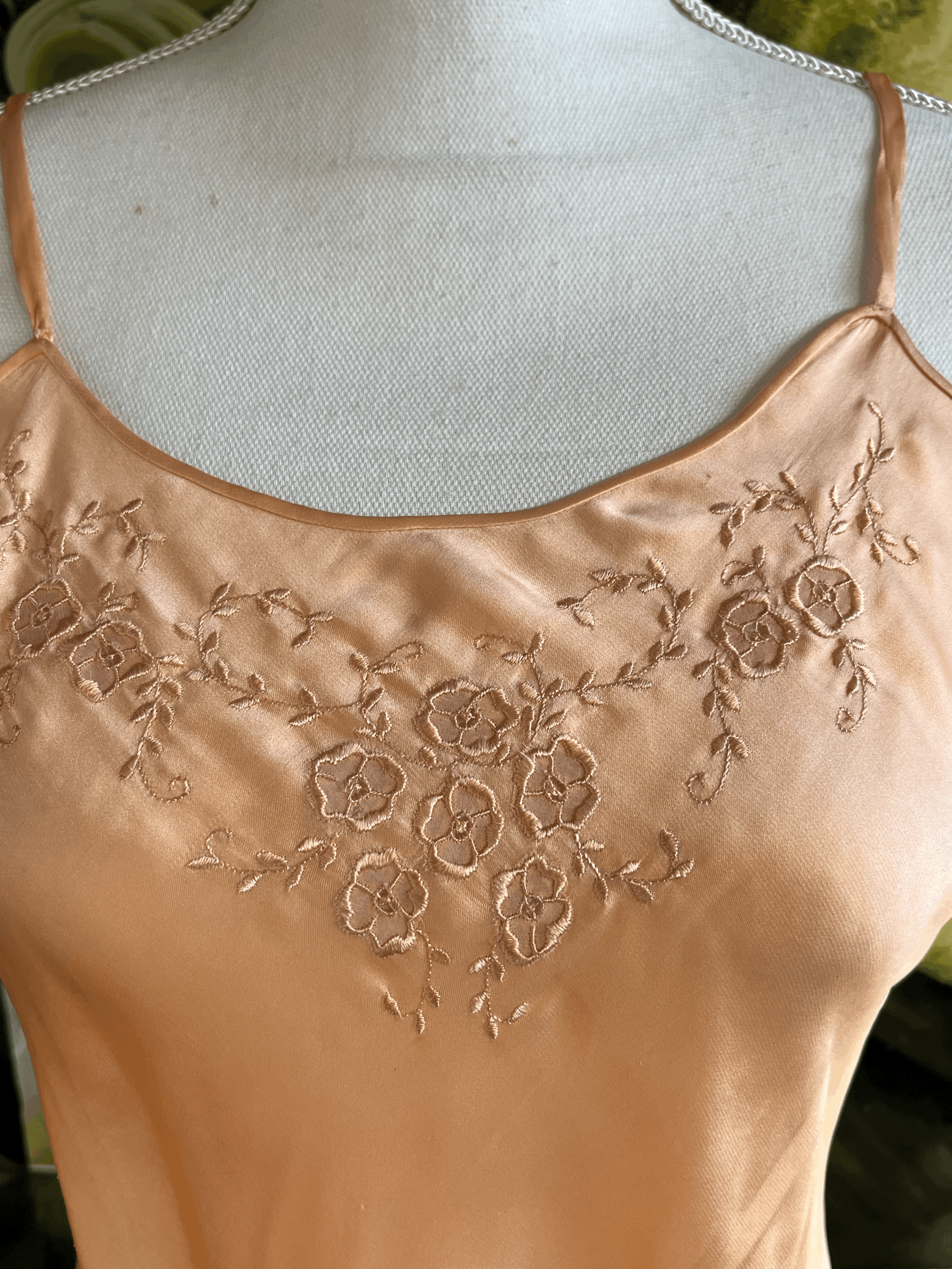 Silk Peach Slip Dress! GTO's style!