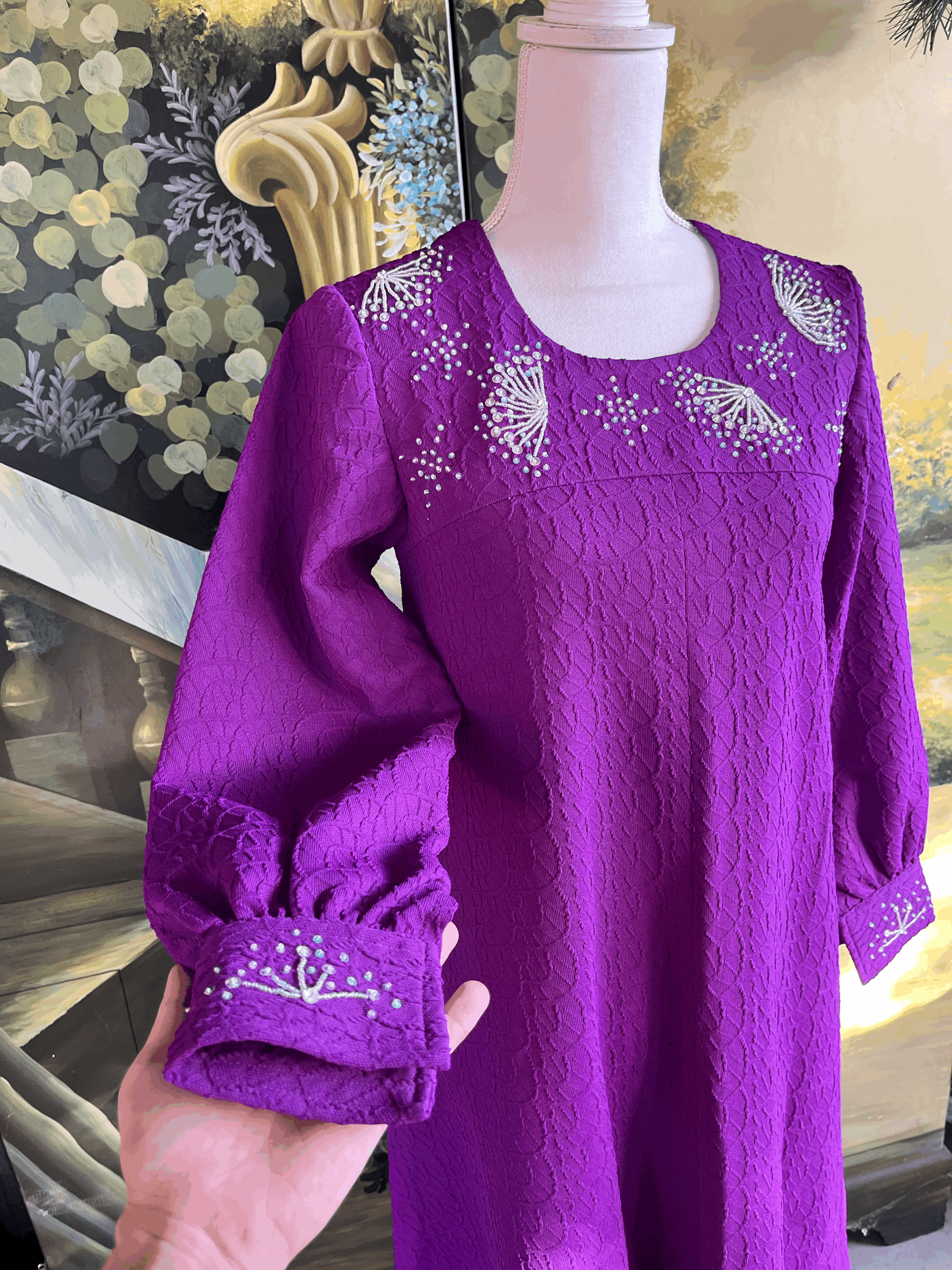 Perfect Purple Poly Gown!