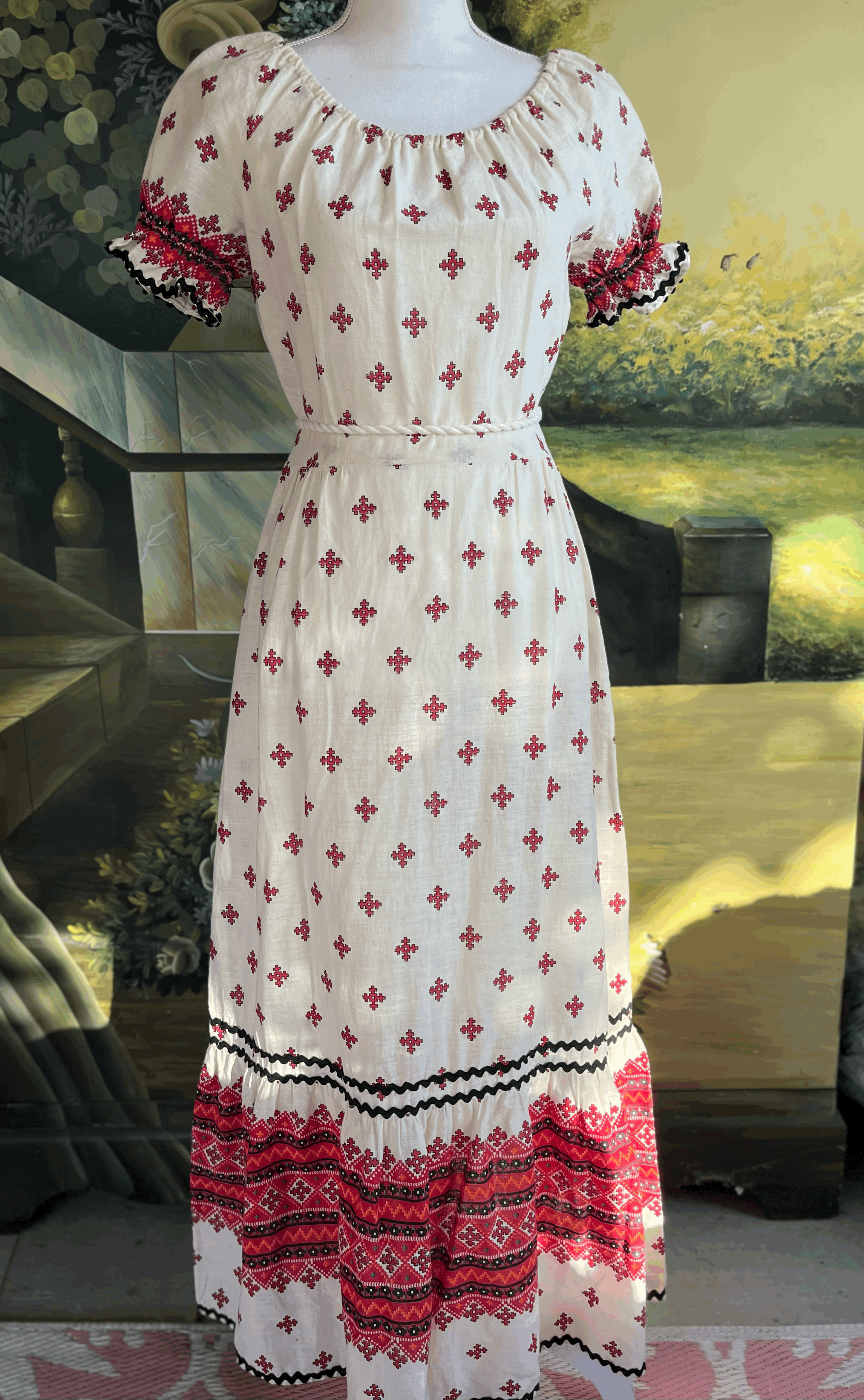 Amazing "Rick Rack" Dress! Flawless and Stunning Vintage!