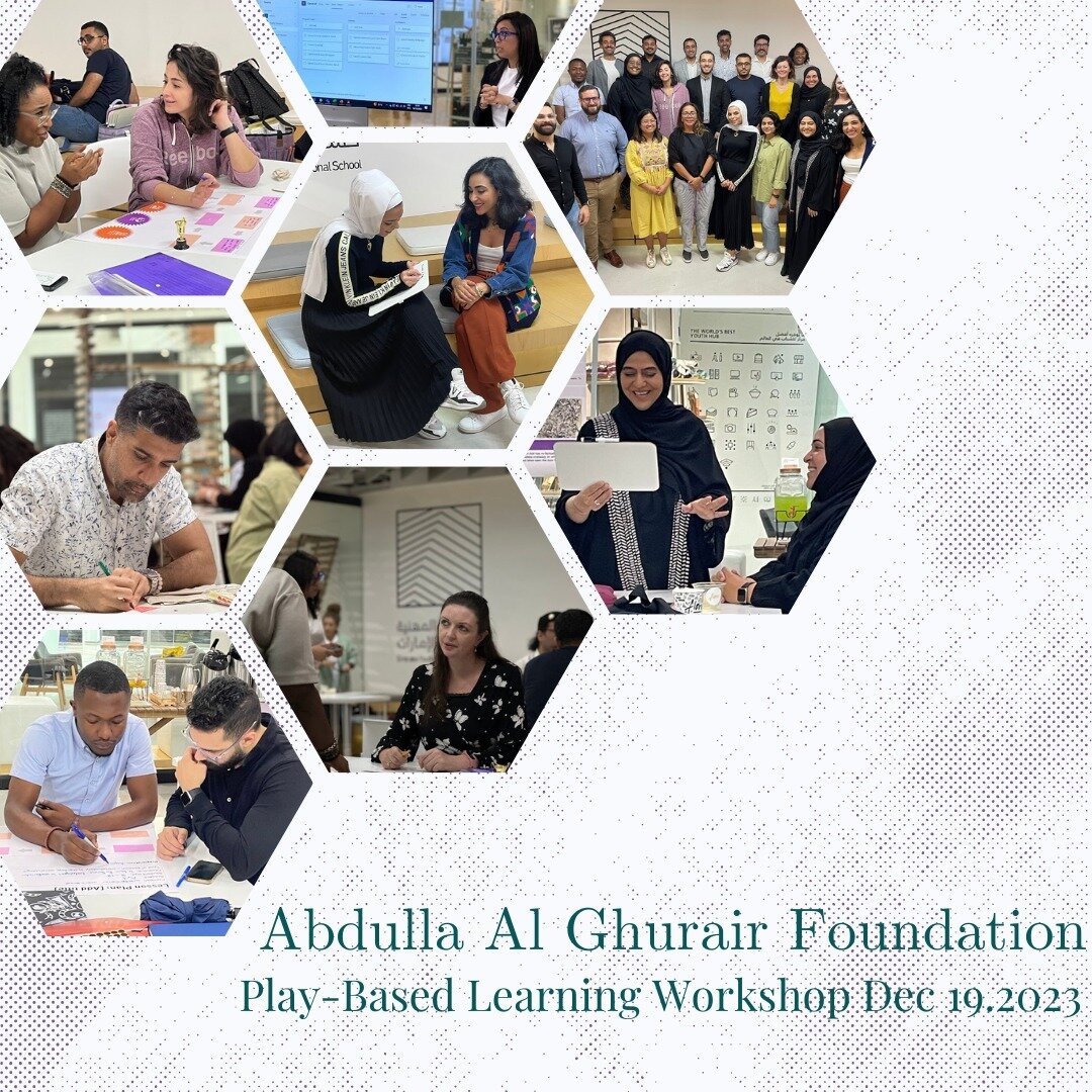 What does play based education look like for secondary students? We explored this with the Al Ghurair Foundation and their amazing course facilitators. These Artist, film makers, fashion designers, sustainability experts and teachers are building FUN