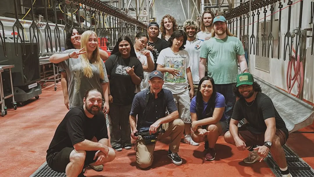 group photo of Iakwe crew and cast