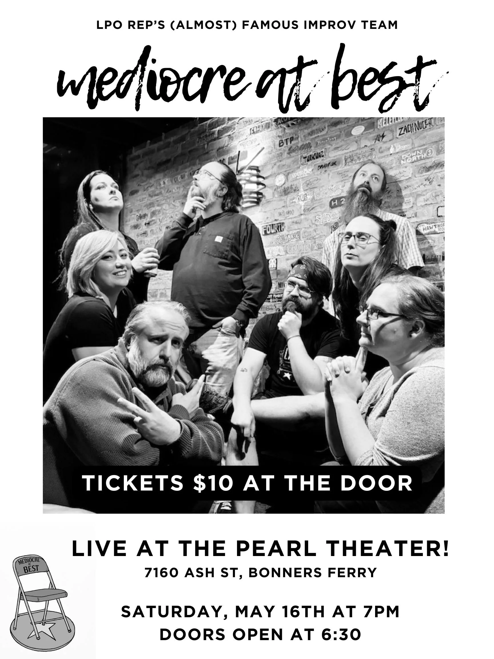 mediocre at best cast posing just before they unleash hilarity