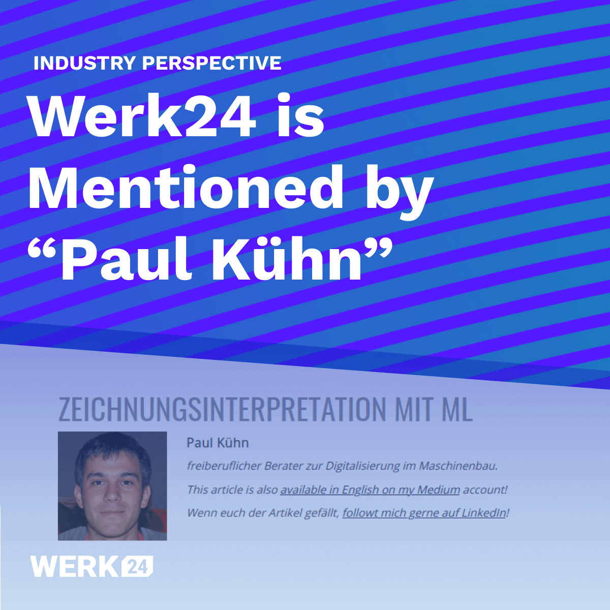 Werk24 wird von "Paul Kühn" als Digitalisierungslösung erwähnt