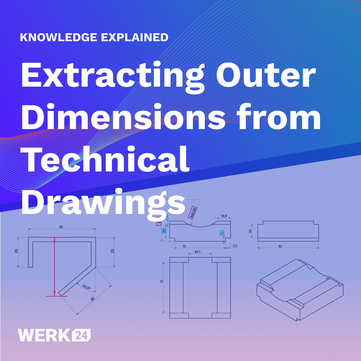 Pourquoi l'extraction des dimensions extérieures à partir de dessins techniques est-elle difficile ?