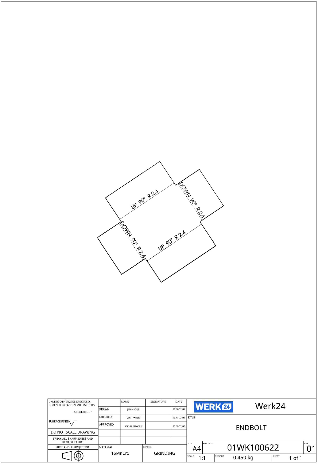 Werk24 explique les coudes dans les dessins techniques pour la base de connaissances