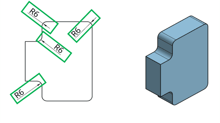 Werk24 estrae il Radius da disegni tecnici