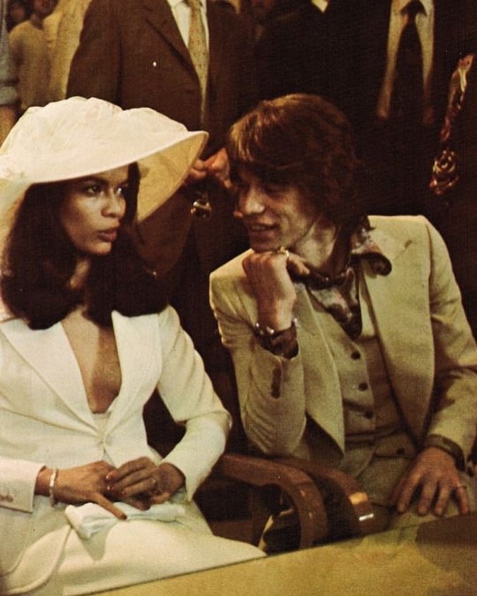 Bianca and Mick Jagger