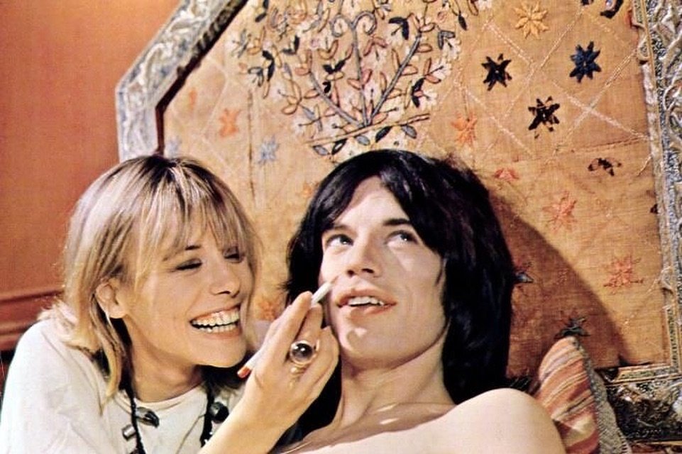 Anita Pallenberg and Mick Jagger
