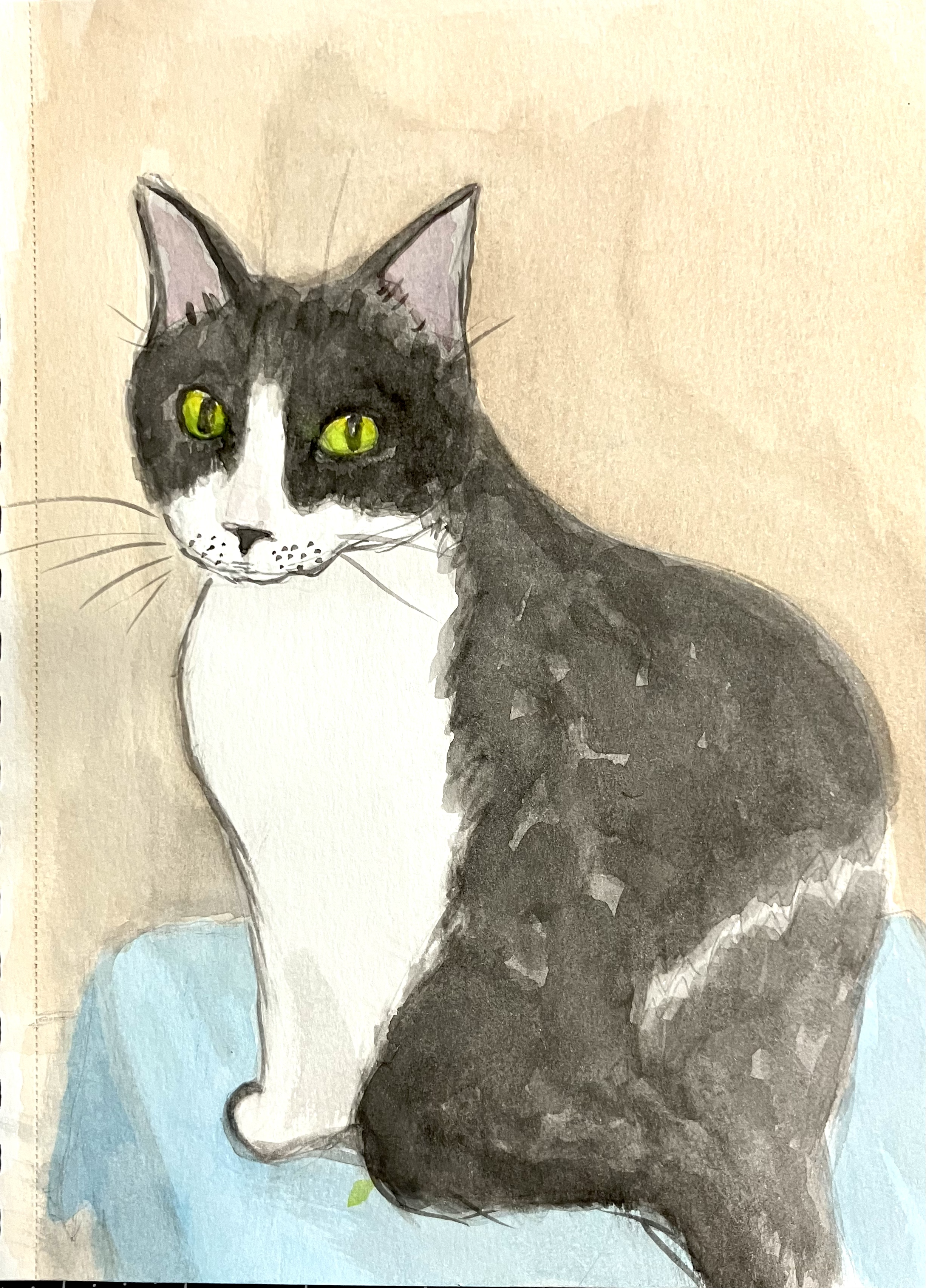 Hannibal - Watercolor on 7x10" cold press