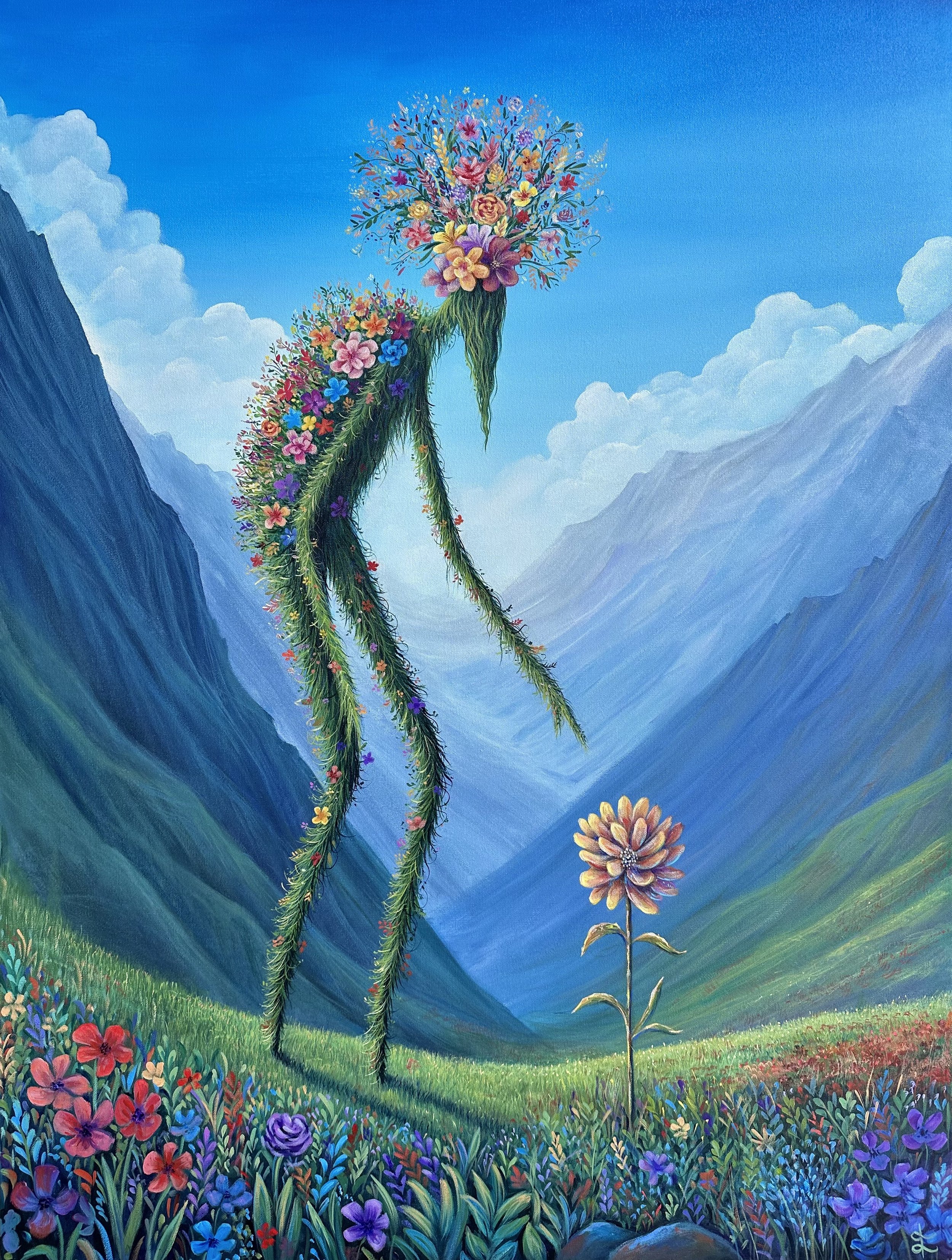 Mother Nature, 2024. Acrylic on Canvas, 36×48 inch