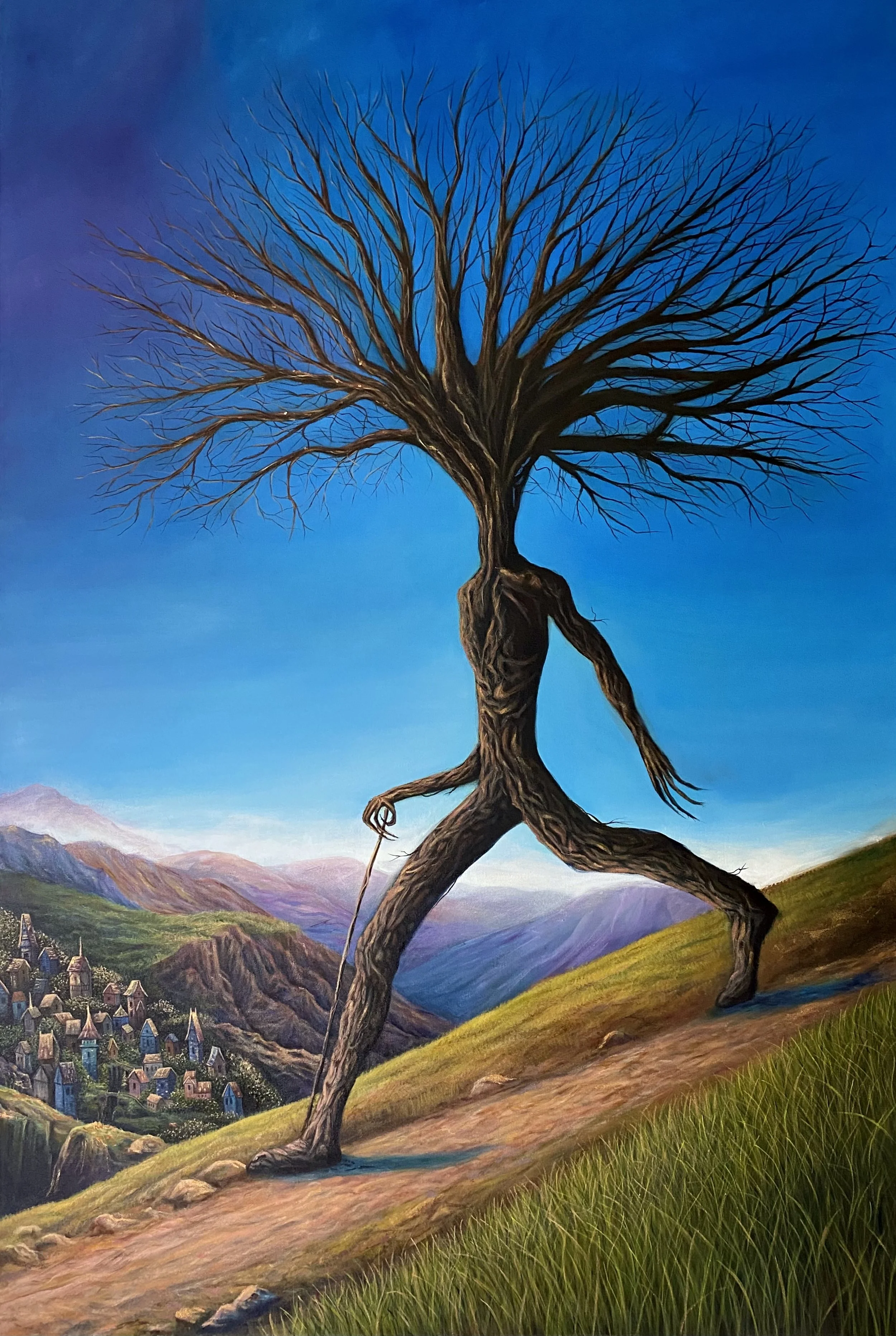 Strom, 2022. Oil on Canvas, 60x40 inch.