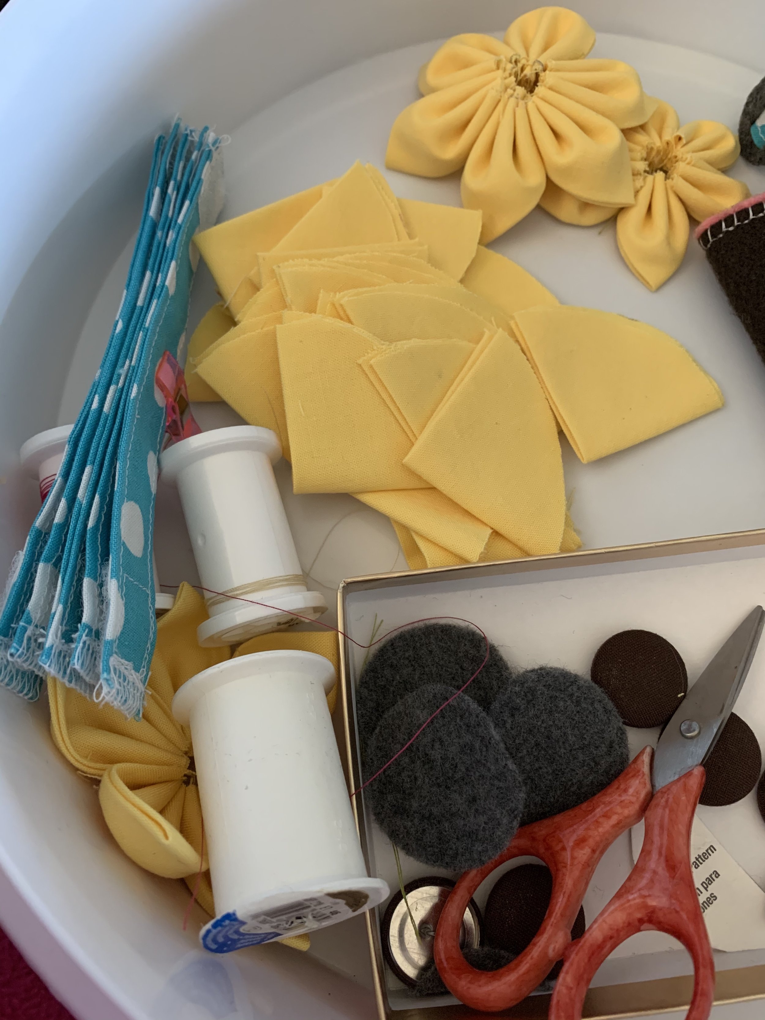 Cutting and Prepping Sunflower Petals