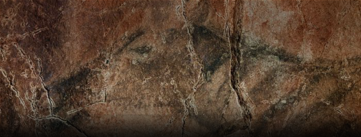 Drawing of a deer in the caves of Tito Bustillo