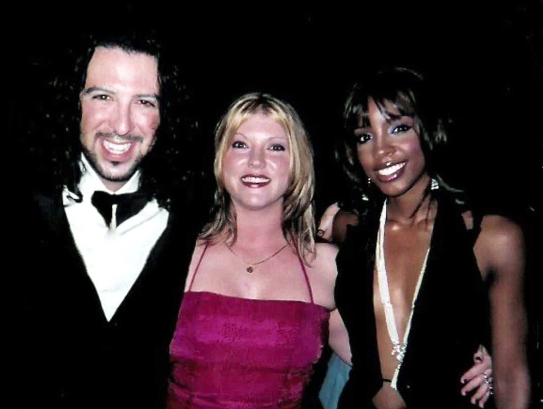 With Billy Mann (producer and label executive) and Kelly Rowland (formerly of Destiny's Child)
