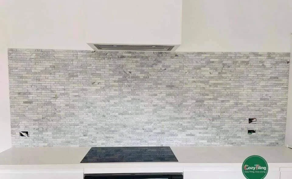 Marble mosaic done in North Cote in 2022