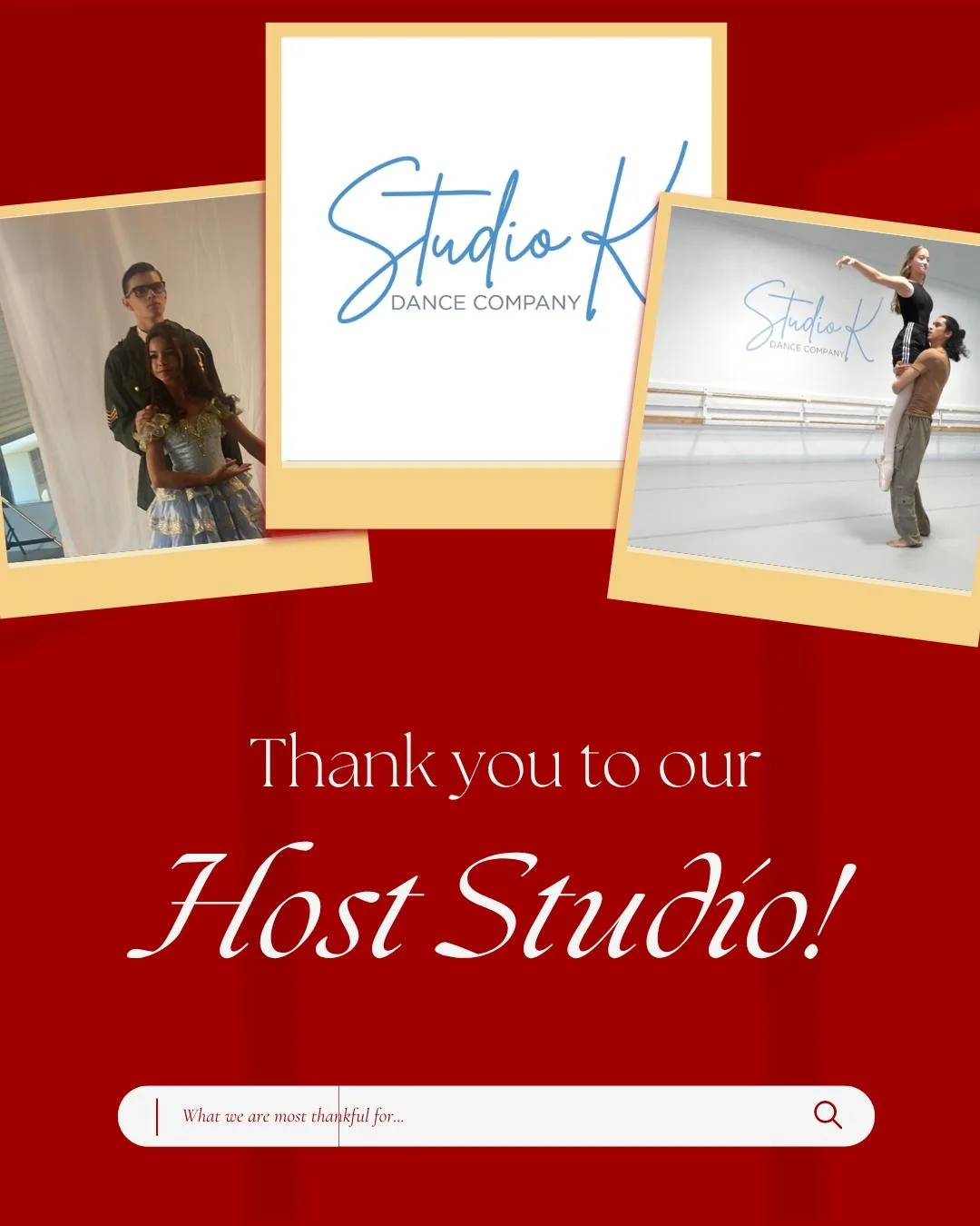 🩵 A big thank-you to our local partner, @studio.k.dance, for being our host studio and rehearsal space, supporting A Christmas Carol Ballet! We appreciate the Studio K family's efforts to foster unity and collaboration in dance!
🎟️ Join us Dec 6! T