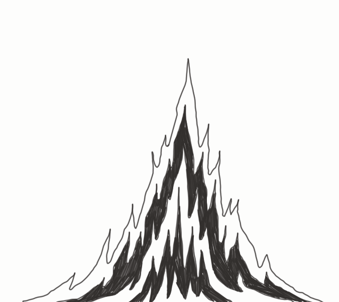 A series of small fires