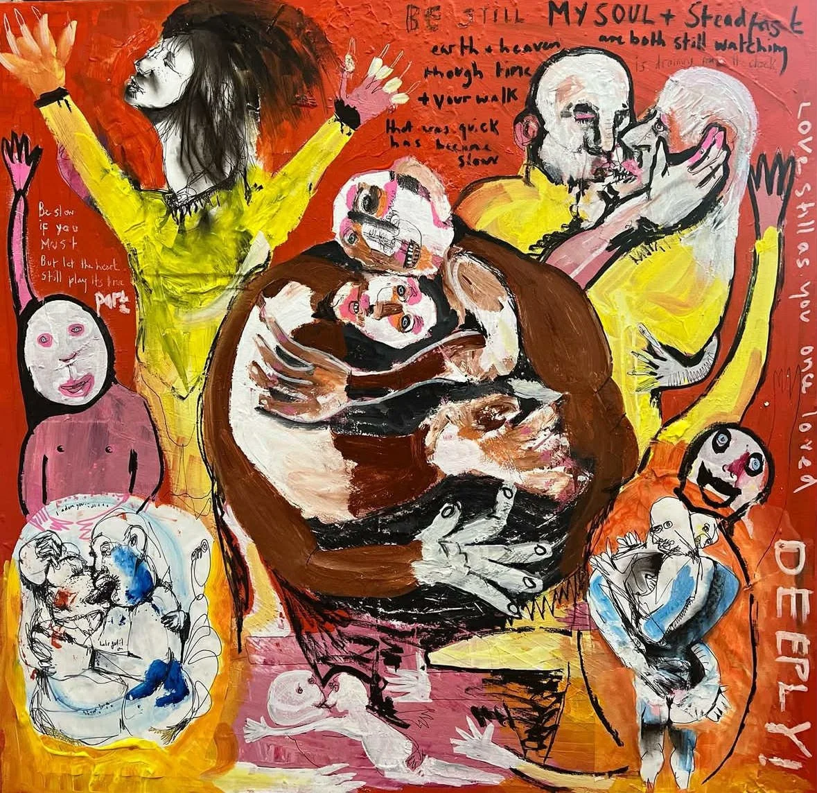 Community of Concern 120x120 Mixed Media 2024
