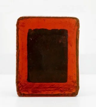 Iron Fire, 2026. Resin, pigment, steel, 20 x 16cm