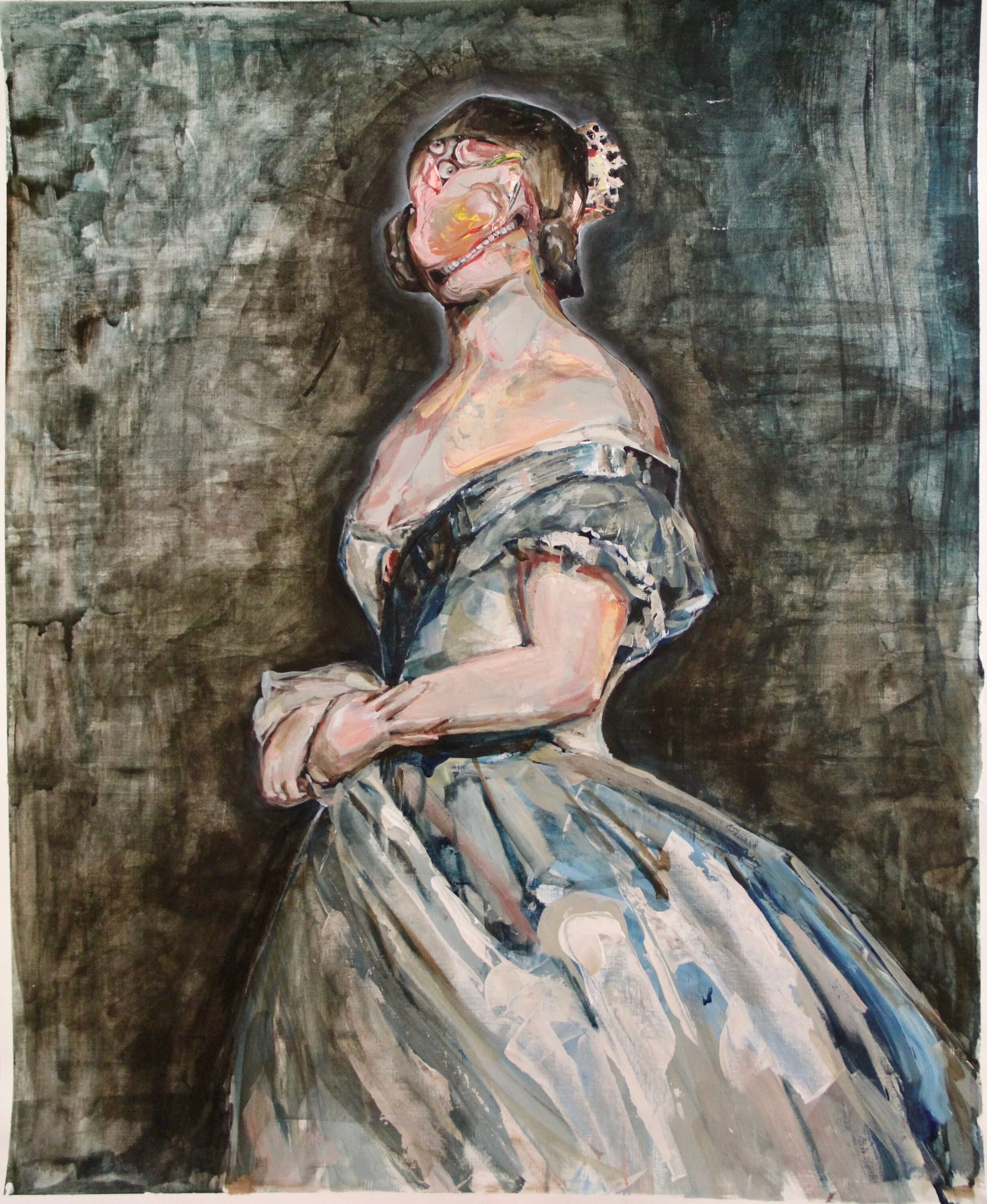 Lady of The House, 2021. Acrylic on paper, 64 x 81 cm