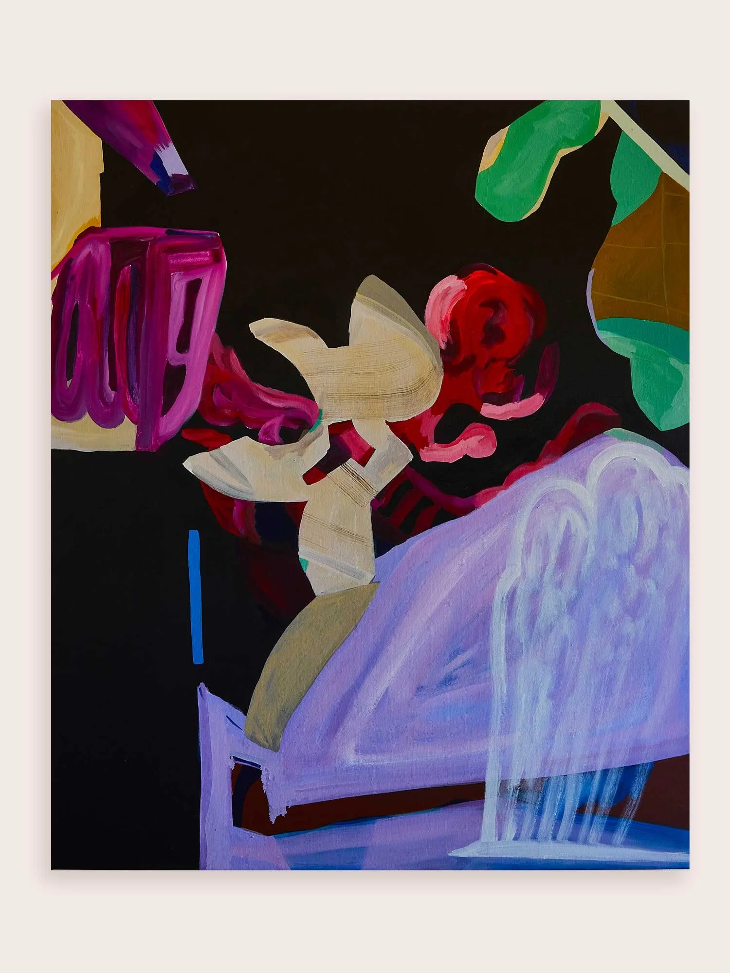 Discotheque, 2025, Synthetic Polymer on Yupo, 40cm x 50cm