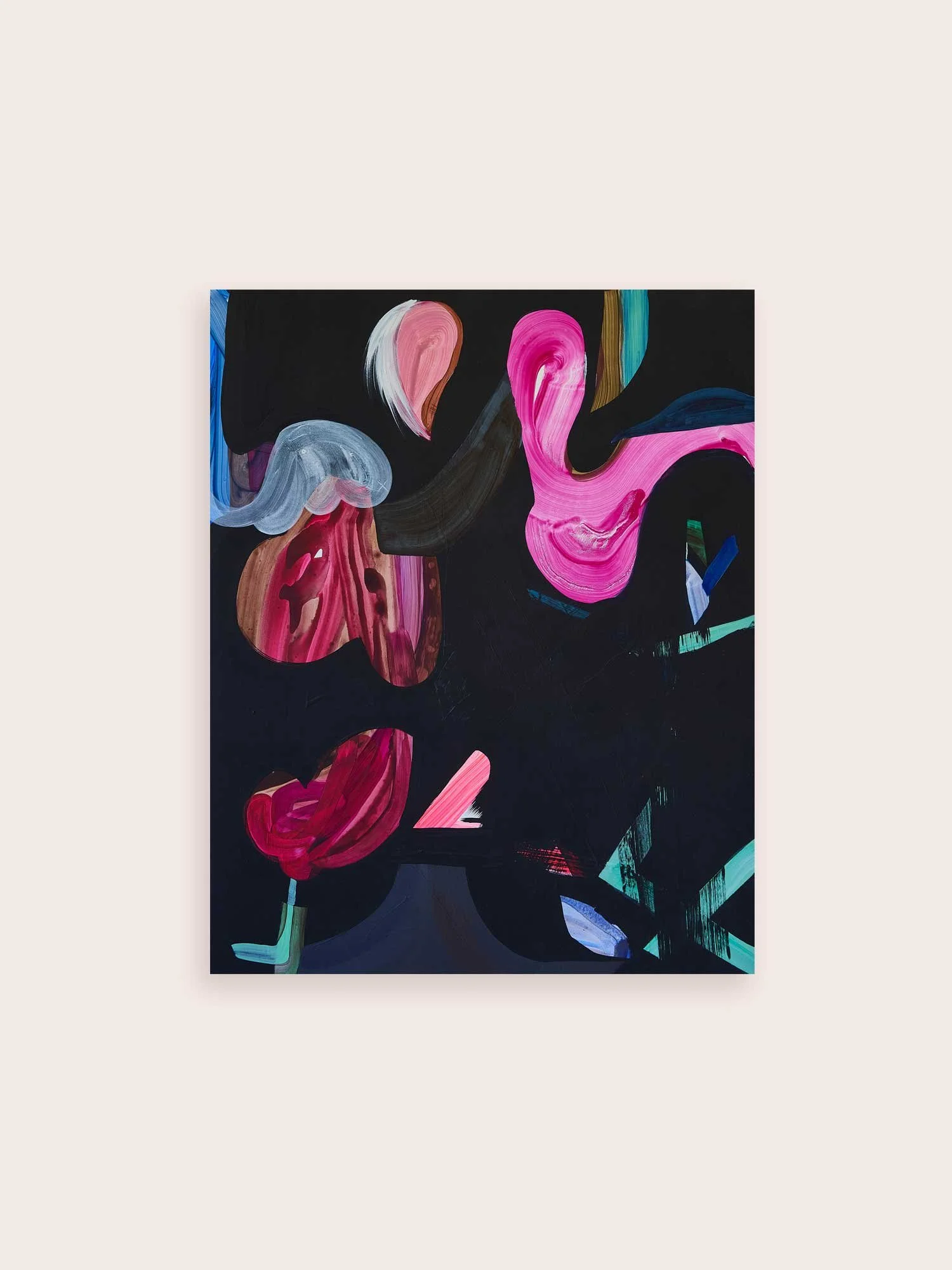 Flowers for Bataille, 2025, Synthetic Polymer on Canvas, 120 x 100cm