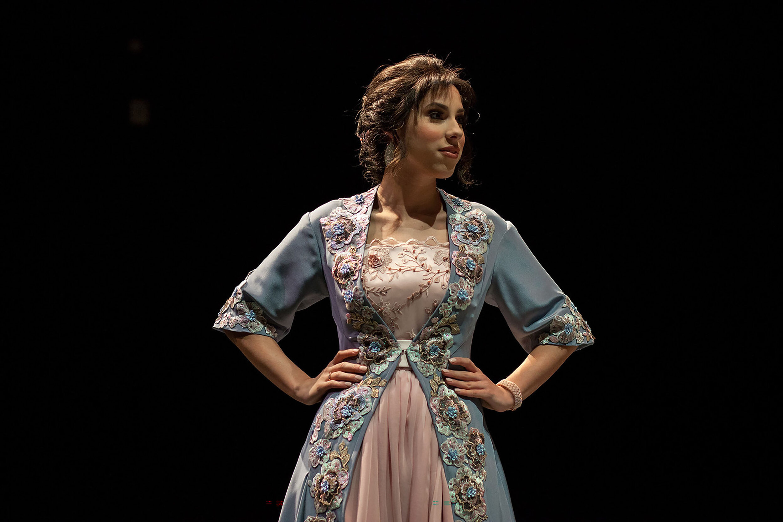 Portia Dress and Jacket
University of Texas at Austin
Merchant of Venice
Costume Design: Jessi Rose
Draper: Chun-Kang Chen
First Hand: Samantha Cole
Photo by Lawrence Peart, Courtesy of The University of Texas at Austin