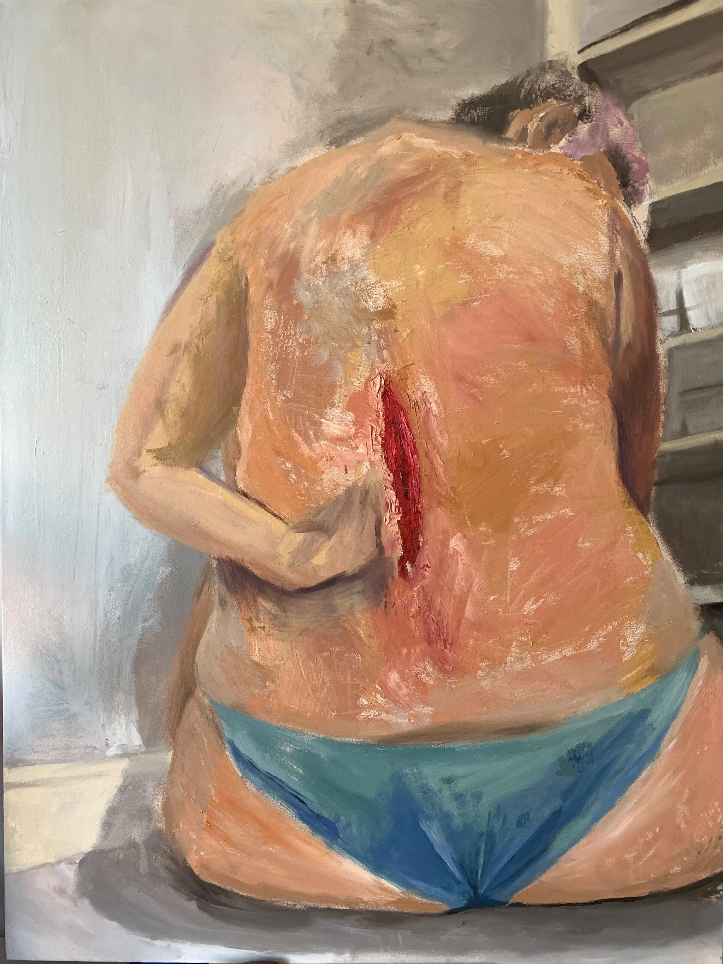 Wounded I
Oil on Canvas
5'x4'
2020