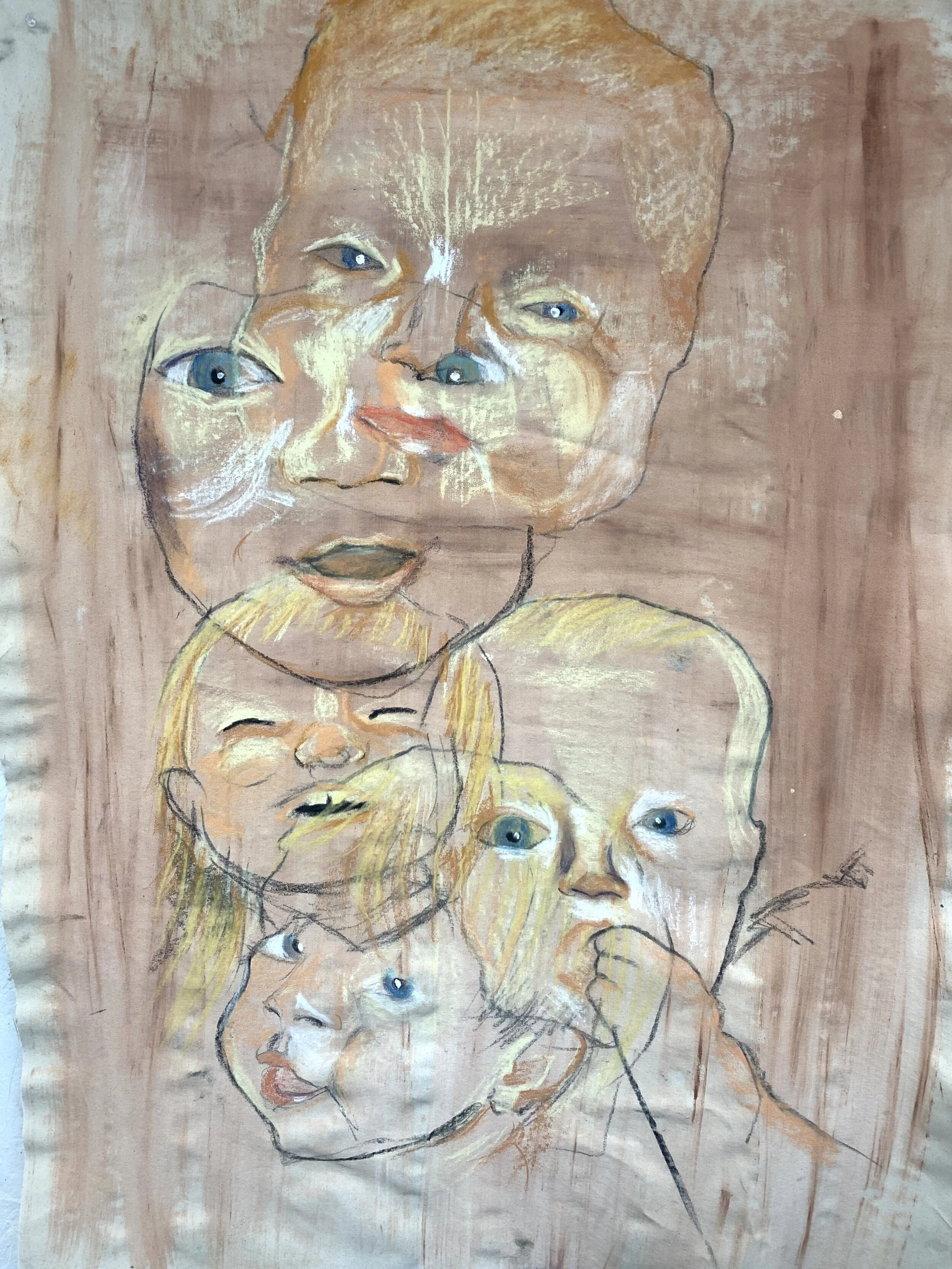 Untitled
Pastel and Watercolor on Canvas
2020