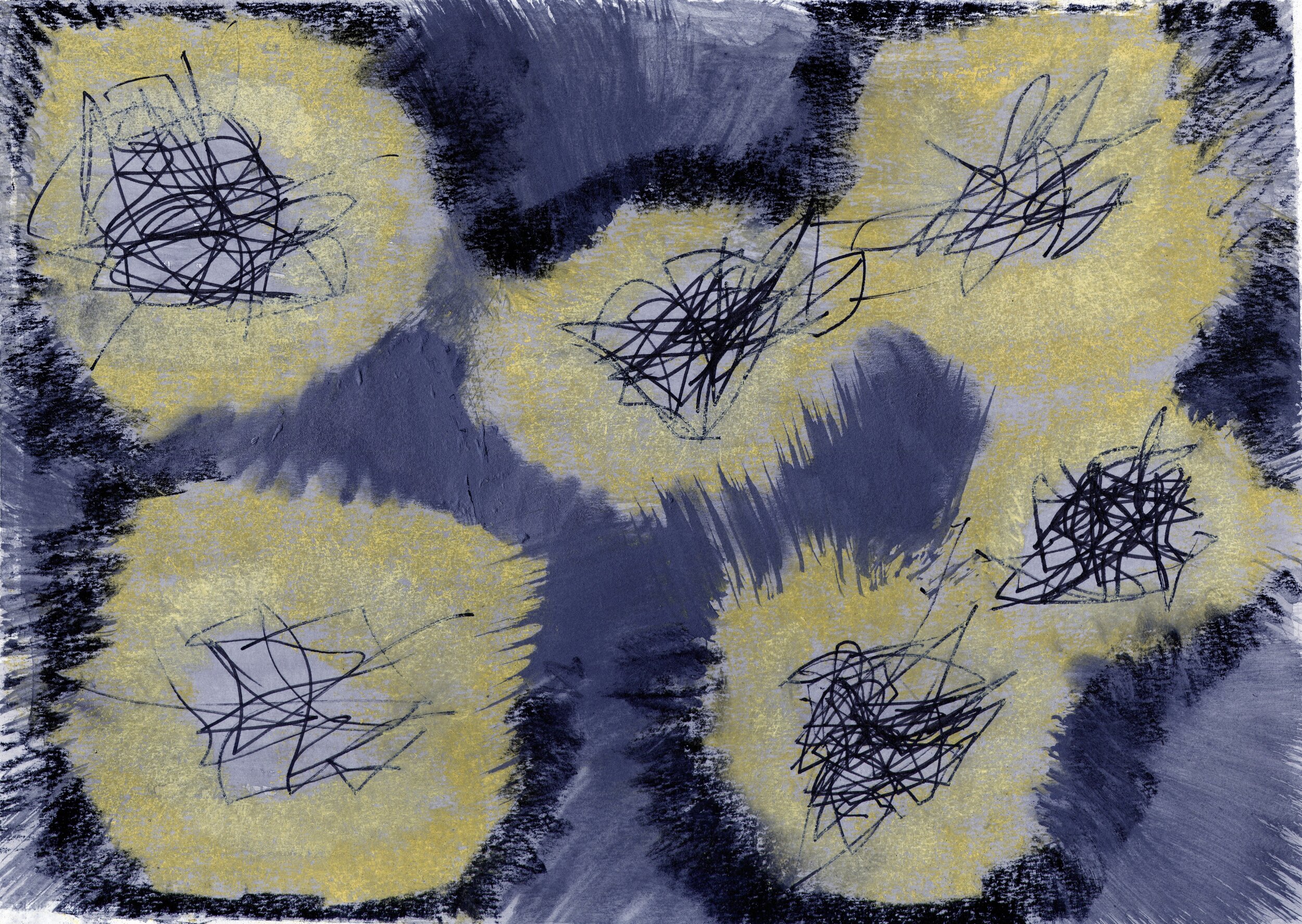 Untitled I 
Graphite and Pastel
18" x 24"
2020