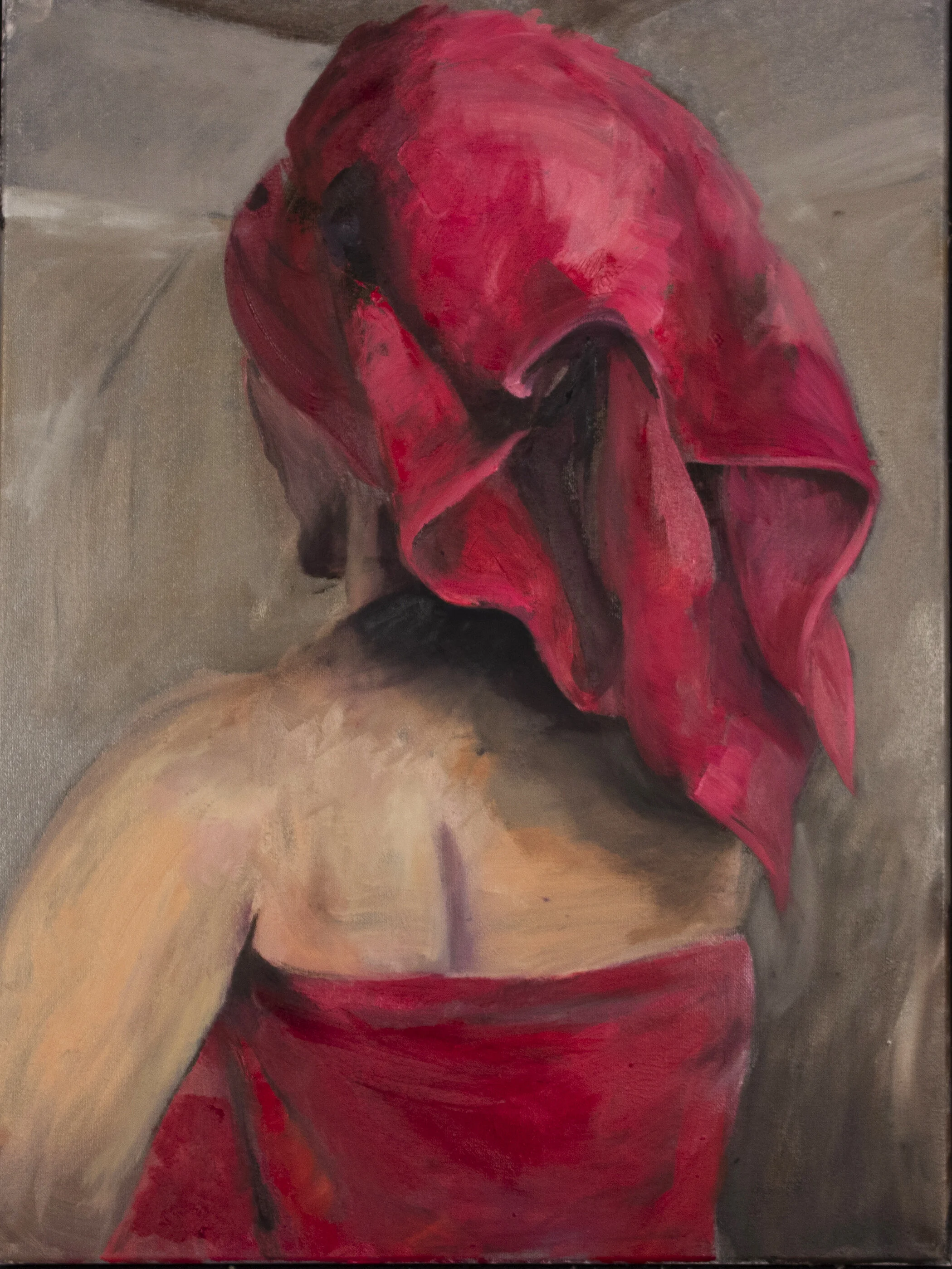 Back of Head in a Towel
Oil on Canvas
24"x30"
2019