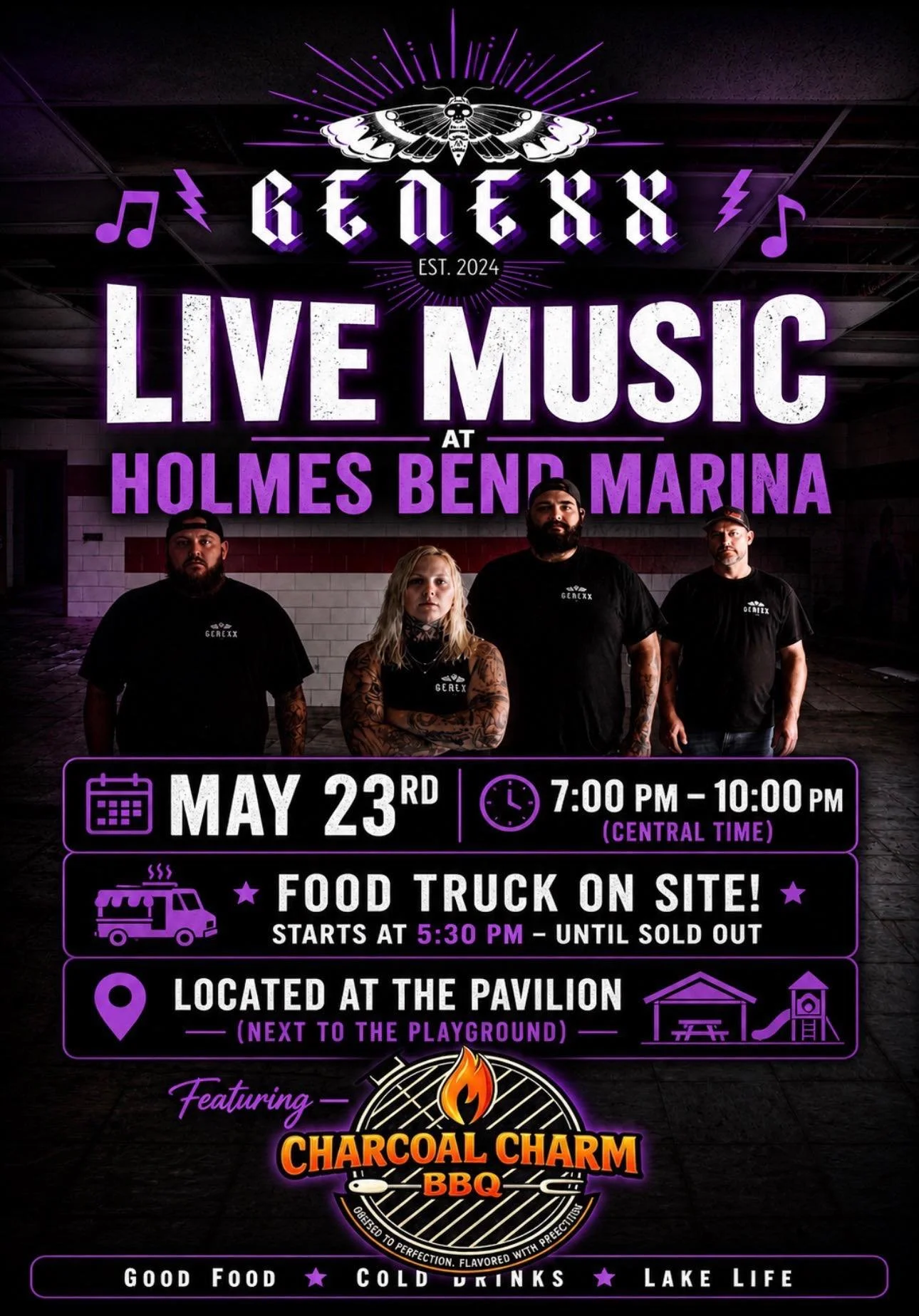 Geness Band at Holmes Bend Marina