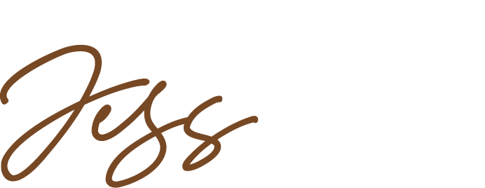 The word 'Jess' written in brown cursive script.