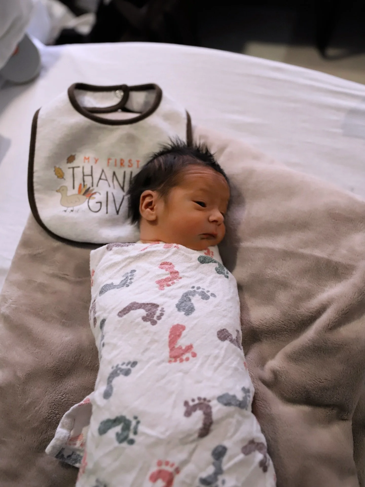 &ldquo;This part of my life. This little part. Is called Happiness.&rdquo; 

Daniel Mateo Campos arrived on 11/26 at 5:20pm

@kbrass21 was amazing, and delivered the most perfect baby boy. I&rsquo;m excited for this journey ❤️

Happy Thanksgiving! 🦃