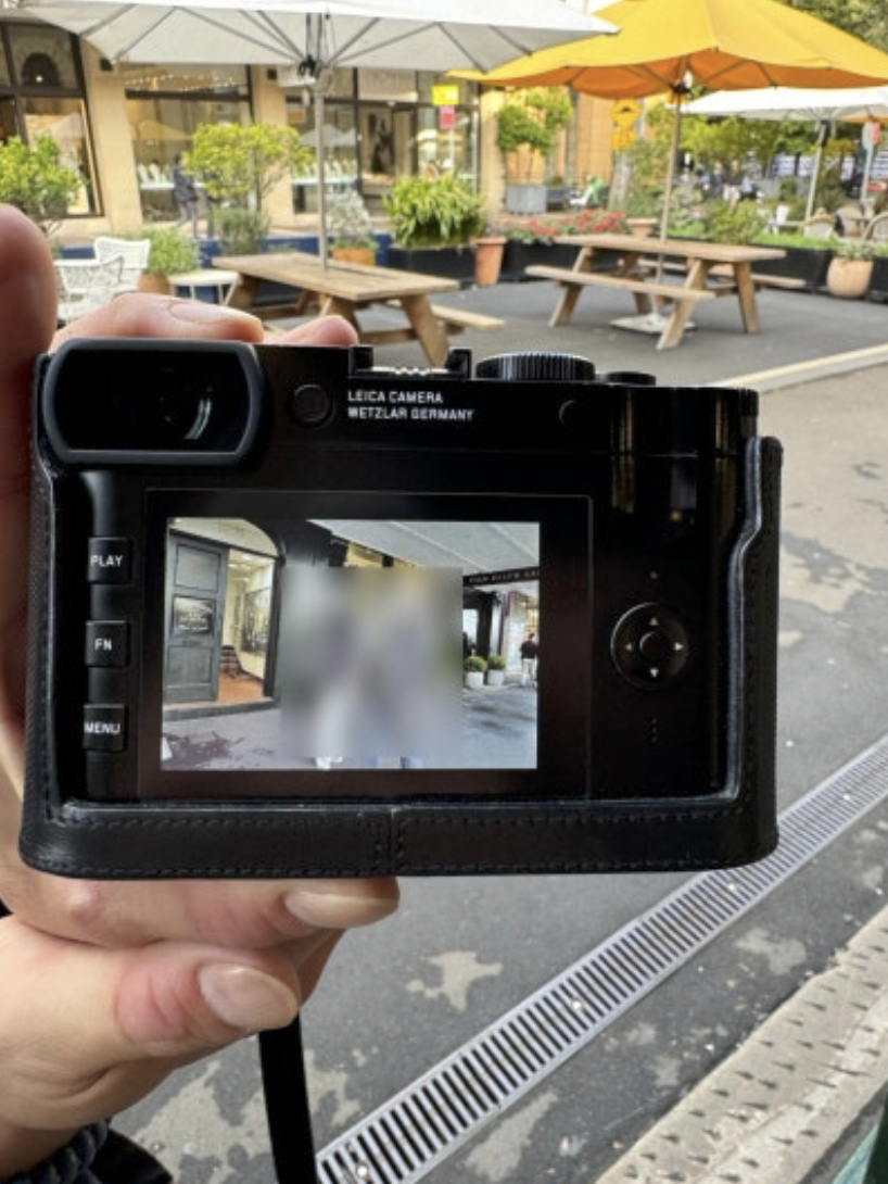 Tae Leica during Shoot